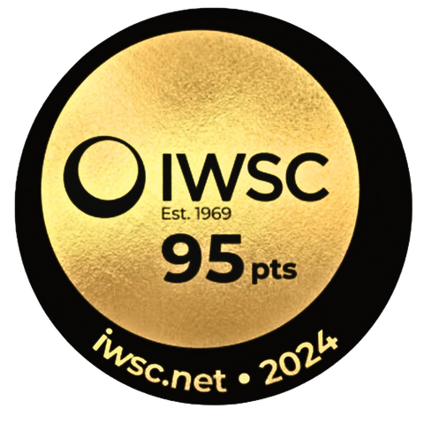 IWSC 2024 Gold award badge showing 95 points for Myrlèmon.